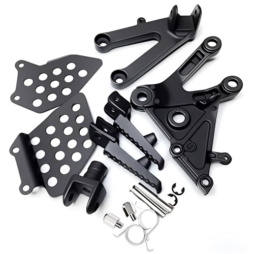 Image of Motorcycles Footpegs Front Footrest Bracket for Honda CBR600RR CBR 600RR 2003-2006 2004 2005 Black