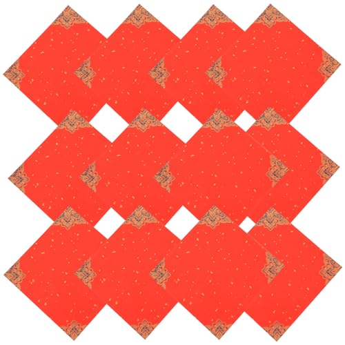 SHINEOFI 20pcs Chinese Blank Fu Character Red Paper for Spring Festival Decorations Traditional Xuan Paper for Wedding and Housewarming Celebrations Vibrant and Auspicious Door Couplet