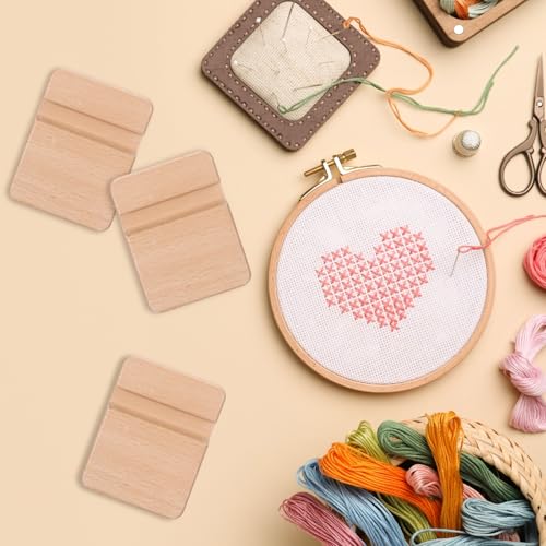 Image of Cinnvoice 10 Pcs Embroidery Hoop Display Embroidery Hoop Wooden Base Holder Embroidery Cross Stitch Stand Decor Embroidery Frames Display Stand for Embroidery Cross Stitch Hoop Accessories Decor