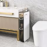 Mobile Da Pavimento Multifunzionale Con Cassetti Armadietto Verticale Per Bagno Armadietto Per Carta Igienica Per Bagno Alto E Sottile Organizer Per Lavabo Da Bagno Stretto In Plastica(30.9"/78.5cm)