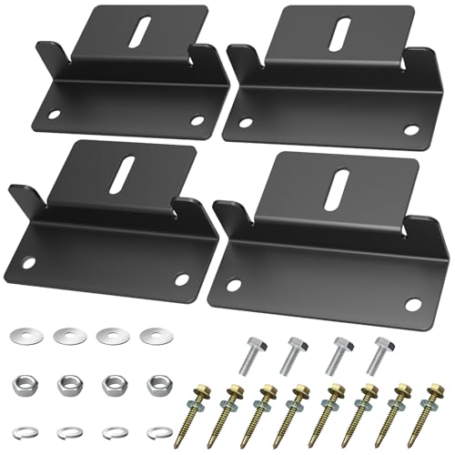 Irondiy 4 Stück Solarmodul Z-Halterungen S80B04
