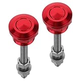 Ciieeo 2 Stück Verschlussschraube der Abdeckung Autoschloss Rennwagenzubehör Autoänderungszubehör Stoßfängerbefestigungen Red