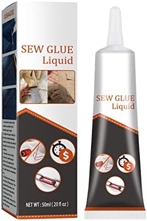 Cloth Repair Sew Glue,Instant Sew Glue Bonding Liquid Fabric Repair Glue,Washable Quick Dry Multi Sew Glue Liquid,for All Fabrics (1PCS)