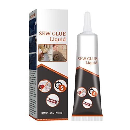 Cloth Repair Sew Glue,Instant Sew Glue Bonding Liquid Fabric Repair Glue,Washable Quick Dry Multi Sew Glue Liquid,For All Fabrics (1Pcs) #TOP13