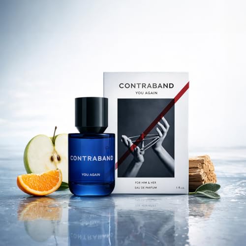 Image of Contraband Eau De Parfum - You Again | Travel Size | Aquatic, Musk and Amber Fragrance Notes | Fresh & Long Lasting Spray Perfume For Men & Women | 30 ml