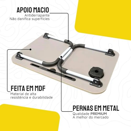 Mesa Portátil Dobrável Para Notebook Cama Home Office Laptop