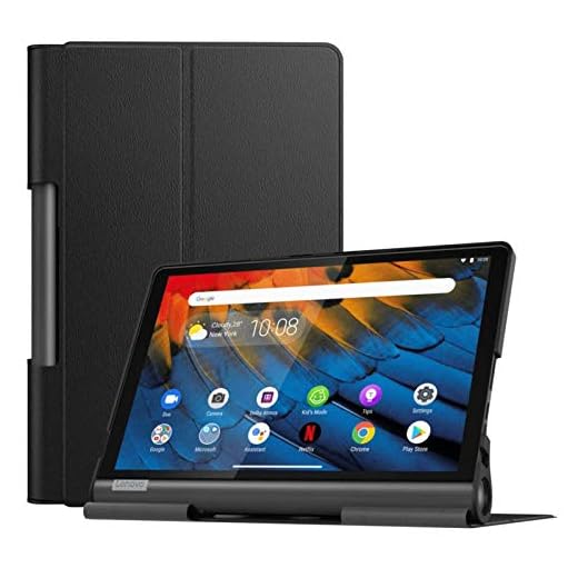 Fodral till Lenovo Yoga Smart Tab 10.1 YT-X705F läderfodral smalt stativ skydd för yoga smart Tab 10 bokomslag för Smart Tab YT-X705F 10.1 flipfodral