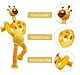 Teleskop Saugnapf Giraffe Dekompressionsspielzeug Saugnapf Giraffe Spielzeug Kinder/Baby, Teleskop Giraffes SensorischesSpielzeug, Telescopic Suction Cup Giraffe Toy, 4 Stück Pop Sensorik Spielzeug