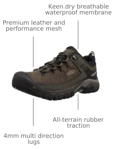 Image of KEEN Men's Targhee 3 Low Height Waterproof Hiking Shoes