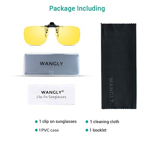 Image of Polarized Unisex Clip on Flip up Sunglasses over Prescription and Reading Glasses Frames