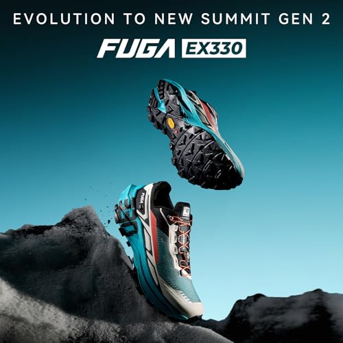 Image of Fuga EX330 Men's Trail Running Shoes, Comfortable Ultra-Long Distance Trail Running Shoes with High-Rebound and Cushion, Lightweight Breathable Non Slip Mountain Trail Shoes for Diverse Terrain