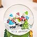 DUSVALLY Snow Globe with Music, Christmas Decorations for Home, Glitter Spinning Glass Water Globe with Merry Christmas, for Kids and Women