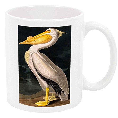 Bouncing Brick Designs American White Pelican Coffee Mug - Bird