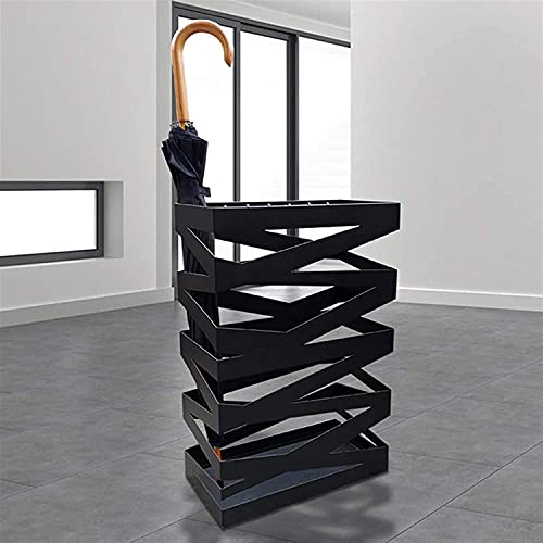 Étagère de rangement pour parapluies : porte-parapluies en fer noir