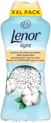 Lenor Wäscheparfüm Light Frische Baumwollblüte, 735g | Non-Stop-Frische bis zu 12 Wochen im Schrank, dosierbar je nach gewünschter Duftintensität.