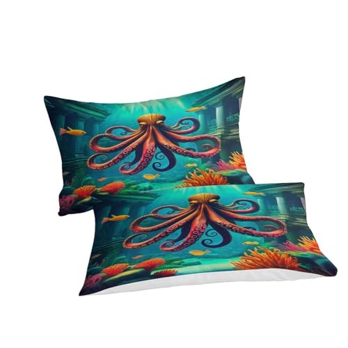 Housse de couette pieuvre zippee pour un change de linge de lit rapide - 3