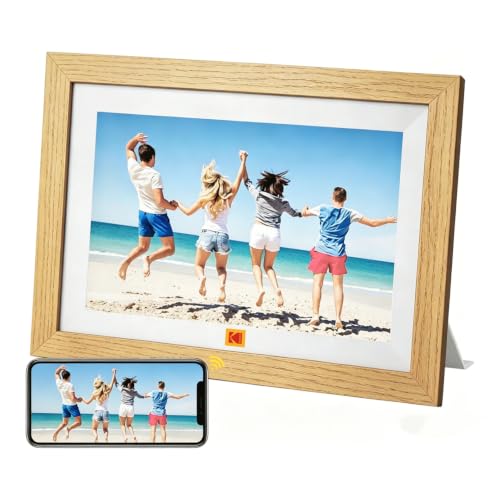 KODAK WiFiデジタルフォトフレーム 10インチ 32GB内蔵 写真/動画リアルタイムに共有 Type-C/SD/USB対応 タッチスクリーン