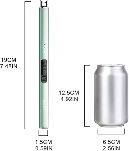 Miniatura 54 de SUPRUS Encendedor eléctrico de arco resistente al viento sin llama USB encendedor recargable con bloqueo de seguridad para velas, barbacoa, camping