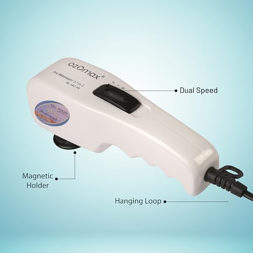 Image of OZOMAX PRO Massage Apparatus With 17 Interchangeable Attachments | Professional Body Massage Therapy, Deep Tissue Massage, Relaxation & Pain Relief, Improves Circulation, Home Use Self-Care