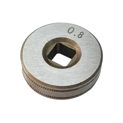 MIG - Rodillo de alimentación de alambre para soldador de 0,6 a 0,8 mm, ranura moleteada de 0,04 a 0,04 pulgadas, accesorio de alimentación de alambre de acero compatible con electricidad,
