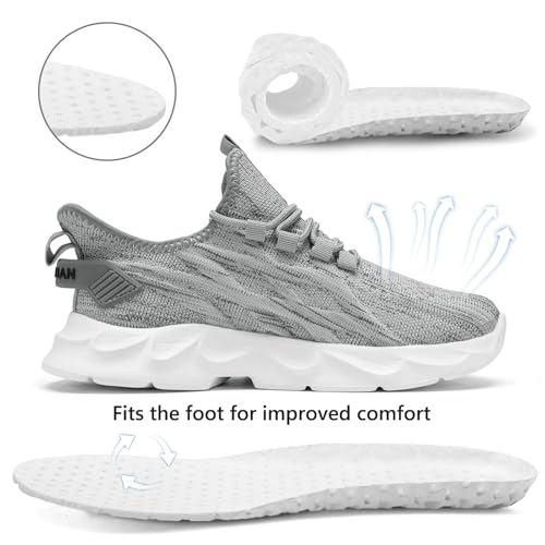 Image of Tvtaop Women's Cross Training Shoes Breathable & Non-Slip - Lightweight Athletic Sneakers for Running, Fitness Workouts & All-Day Walking Comfort Size 9.5