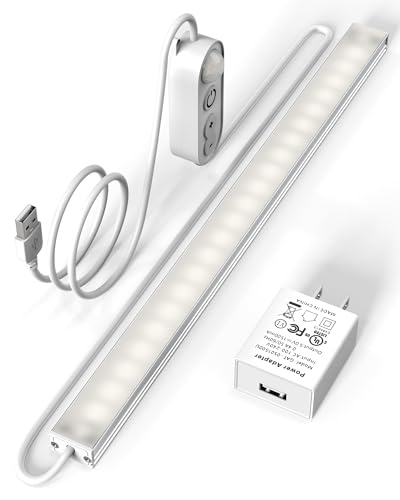 Image of ASOKO Motion Sensor Dimmable Led Under Cabinet Light, 12 inch Daylight White