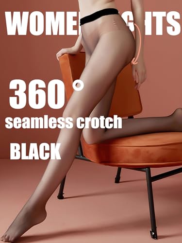 HTRUIYA Women Seamless Pantyhose Matte Sheer Tights High Elastic Control Top Stockings Transparent Nylons Pantyhose2