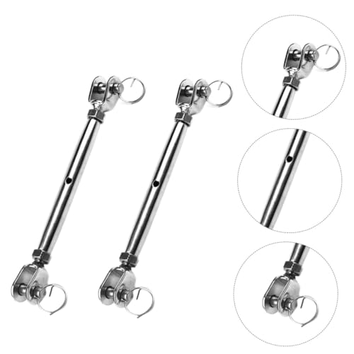 Juego de 2 Tensores para Cables de Acero Inoxidable tipo Quijada para Uso Industrial Resistente al Clima miniatura 5
