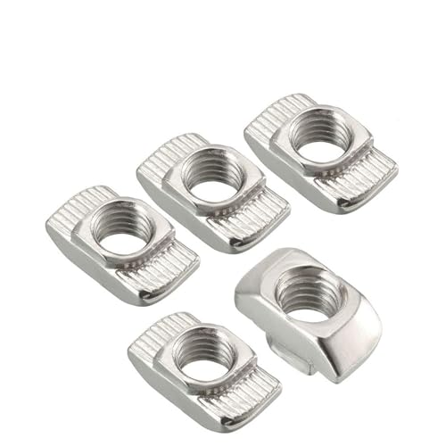 3030 Series M4 M5 M6 Thread T Nuts Hammer Head Fastener Nut for 30x30 Aluminum Extrusion Profile T Slot 8mm Linear Motion Guides(20 piecse,30s-m6)