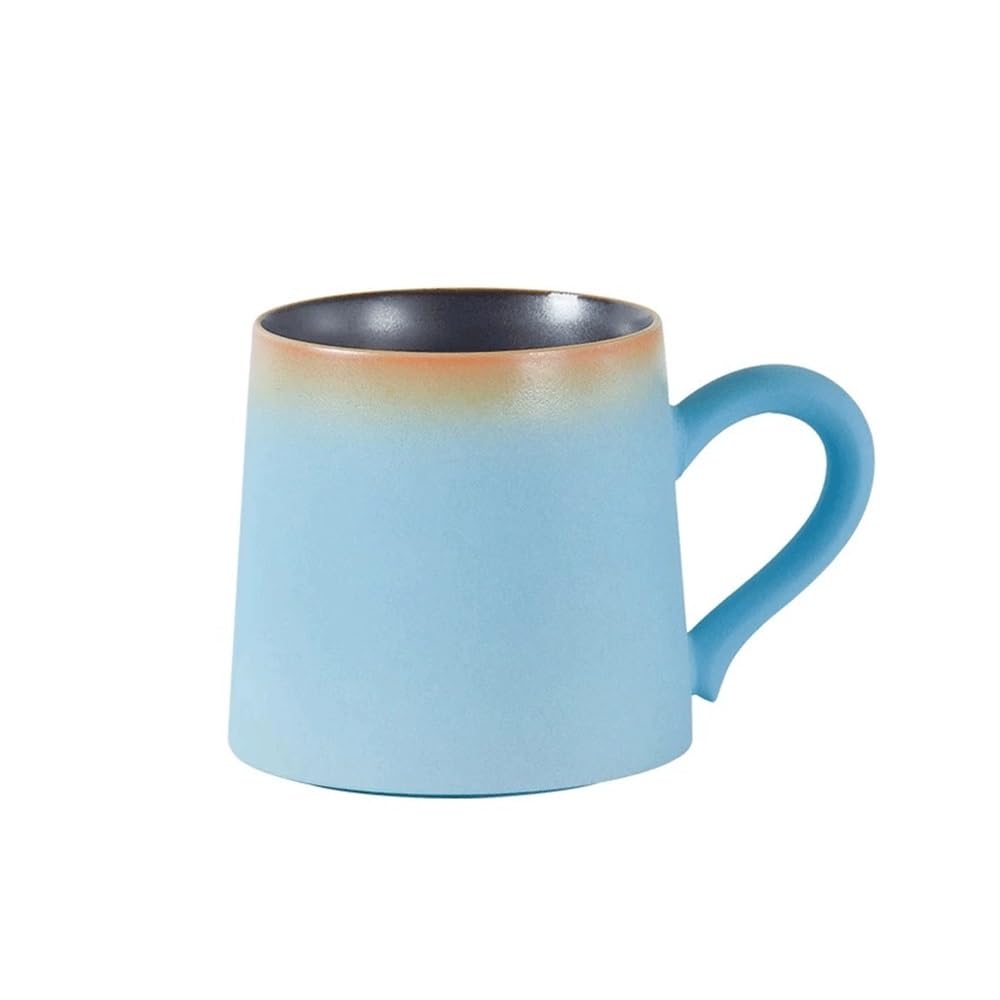 Kaffeetassen Kaffeetassen-Set in Mirror Lake Blue, 1er-Set, Keramiktasse mit matter Textur, Fassungsvermögen 325 ml, for Milchkaffee im Büro Becher