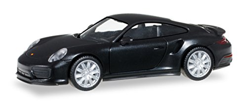 Preisvergleich Produktbild Herpa 028615 - Porsche 911 Turbo, schwarz - 1:87