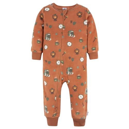 Gerber Baby Boys' Flame Resistant Fleece Footless Pajamas 3-Pack4