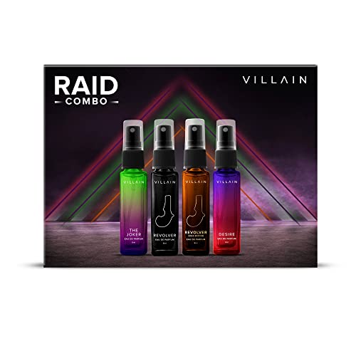 Villain Raid Combo Perfume Gift Set for Men 4×8 ML | Perfume with Long Lasting Fragrance | EDP