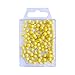 Produktbild Wedo 56105 Markierungsnadeln Rundkopfnadeln, Nadellänge 16 mm, Kopfdurchmesser 6 mm, 100 Stück, Gelb