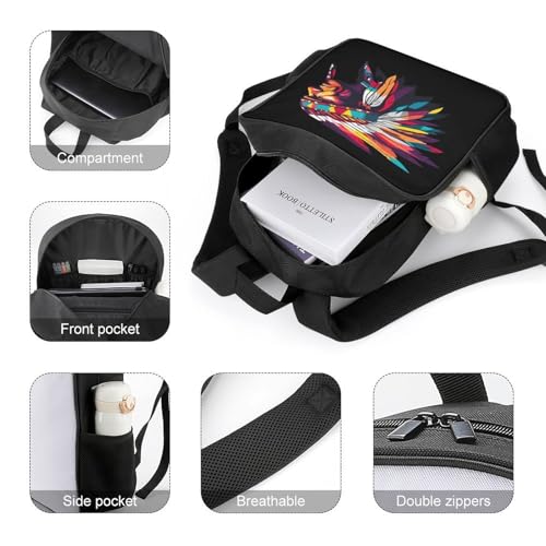 Native Am-erican Chief Cute Backpack Large Capacity Oxford Oloth Backpacks for Women Men Traveling4