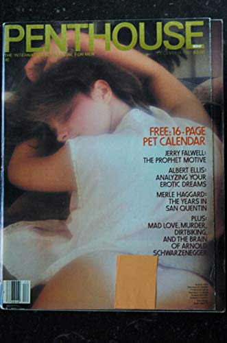 PENTHOUSE US 1981/12 Sheila Kennedy Gabrielle Sagan Arnold Schwarzenegger Mad Love Anthony Haden-Guest + PET CALENDAR