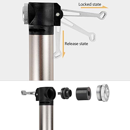 Bomba de bicicleta, Romacci Bomba de bomba de bicicleta 120 PSI Mangueira de montanha para ciclismo