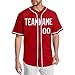 WLIIRIRE Custom Baseball Jersey for Men,Personalized Team Uniforms, Stitched Letters and Numbers