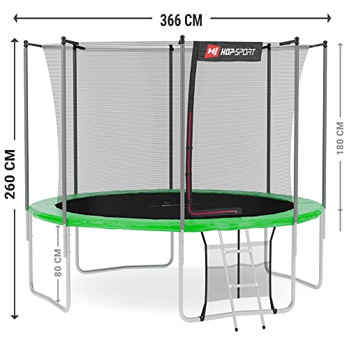 Trampolin 366 cm von Hop-Sport für den Outdoor-Bereich
