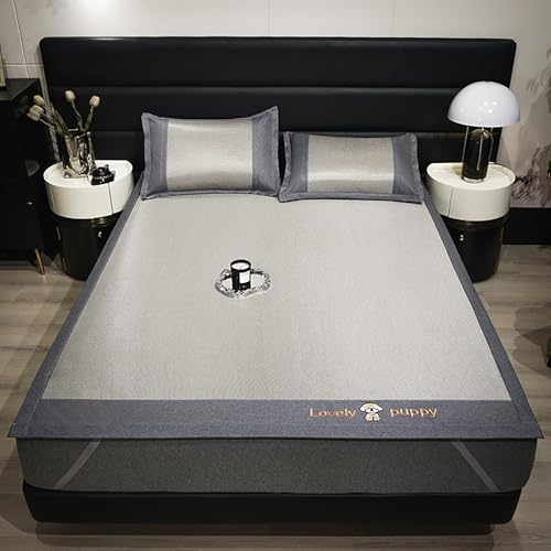Tapis de couchage rafraîchissant en soie glacée pliable et respirant pour lit d'été