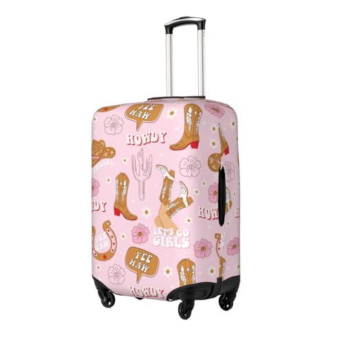 Elastic Travel Luggage Cover Printed Retro Cowgirl Double-Sided Suitcase Protector Bag,Dust-Proof Cratch-Resistant Washable Baggage Covers For Kid Adult,Small2
