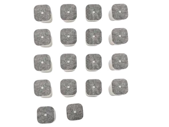 18 Piezas Protectores de Suelo de Silicona Transparente para Patas de Silla, Tacos Sillas Patas Cuadradas, Tapas de Silicona para Patas de Silla con Fieltro (18, 26-38mm)