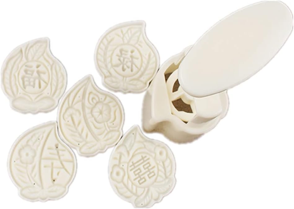 Holiday Festival Dessert Maker Peach Shape Dessert Cookie Hand Press Cookie Cutter Hand Pressure