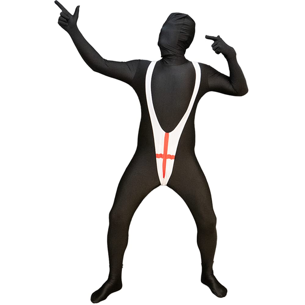 Panda LocoEngland Flag Novelty Mankini Thong Fancy Dress Funny Football Fancy Dress Festival Multi