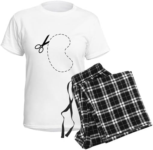 CafePress Kidney Cutout Large Pajamas Women's Novelty Cotton Pajama Set, Comfortable PJ Sleepwear