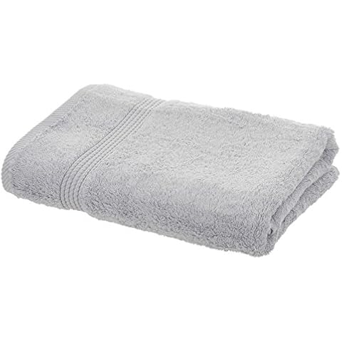 Bamboo Bliss Light Grey Bamboo Luxury Bath Towel Plush Soft Bathroom Bath Linen 70 x 140cm Cover
