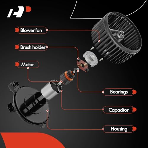 Image of A-Premium Front HVAC Heater Blower Motor with Fan Cage | Compatible with 2007-2014 Chevrolet Silverado, Tahoe, Suburban, Avalanche & GMC Sierra, Yukon & Cadillac Escalade & Hummer
