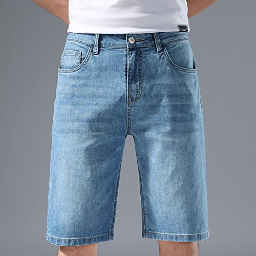 Shorts clásicos de mezclilla para hombre slim fit miniatura 2