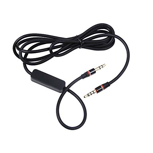 Cable auxiliar estéreo Jack 3.5mm con micrófono 1.22 m