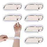 6 Stück Stauschlauch, Stauschlauch Blutabnahme Venenstauer Tourniquet für Notfall, Blutentnahme, Outdoor-Sportarten, Wundversorgung, Erste Hilfe, Blutabnahme Set für Arm Beine, Weiß